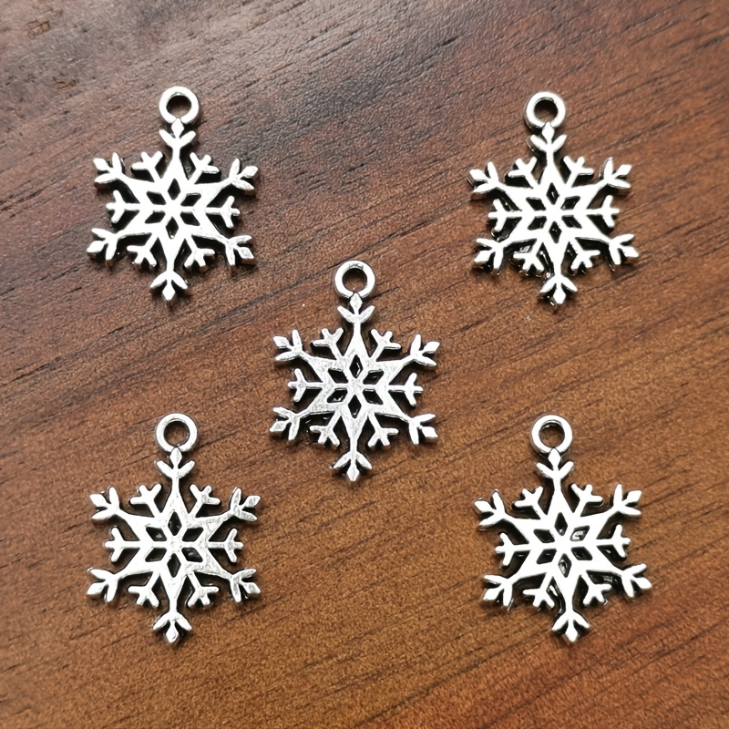 21pc Snowflake Pendant Christmas Charm Jewellery Set